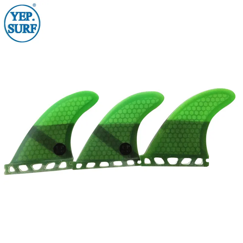 

SUP Board Surfing Single Tabs S/L/UK2.1 Size Fin Fibreglass Honeycomb Fin Green Surfboard Fin Quilhas Free Shipping