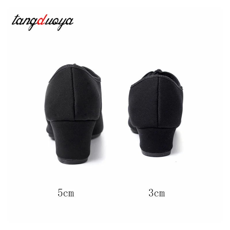 Caz modern dans ayakkabıları kadın dans sneakers kızlar için bayanlar balo salonu dans ayakkabıları kadın yakın ayak ile 3/5cm topuklu