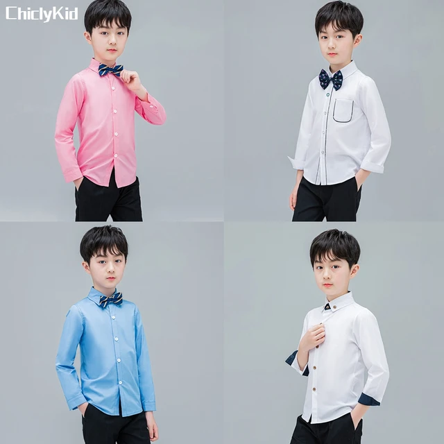 Jongens Gestreepte Lange Mouwen Katoenen Shirt Kids Meisjes Lente Effen Kleur Dikke Blouses Peuter Herfst Kleding Kinderen Winter Tops AliExpress