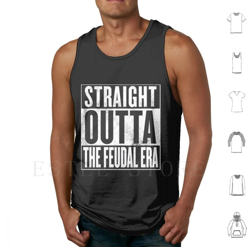 Straight Outta The Feudal Era Tank Tops Vest Sleeveless Inuyasha Anime Straight Outta Feudal Era