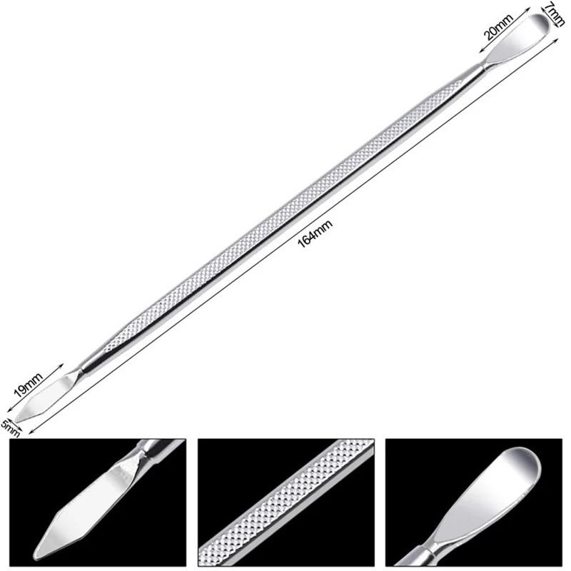 Spudger de Metal de doble extremo, varillas de desmontaje de Metal de apertura, Kit de herramientas de reparación para iPhone, iPad, iPod, portátil, tableta, PC, 3 uds.