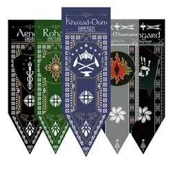 46x150cm Satin LORs flag banners Home Decorative Flags Rohan Sauron Isengard HQ bar room decoration Flag LOR banner