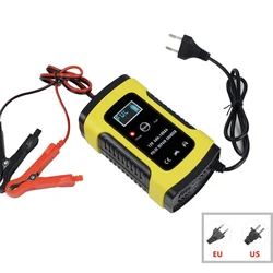 Cargador de batería inteligente para coche, dispositivo de carga de energía inteligente de 12V, 6A, 75AH, 90AH, 100AH, CC 6A, 13,8 V