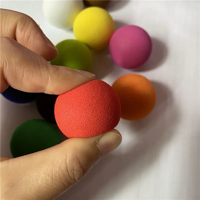 50pcs 30mm 10 Colors Golf Balls EVA Foam Soft Sponge Balls Golf/Tennis Training for Indoor Golf Practice Ball