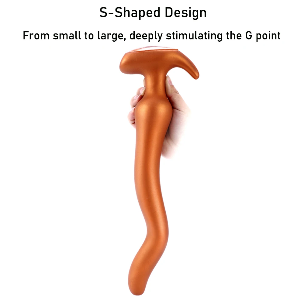 Liquid Silicone Overlength Anal Plug Dildos Anal Dilator Long Butt Plug Stimulates the Vagina and Anus Massage Prostate Sex Toys