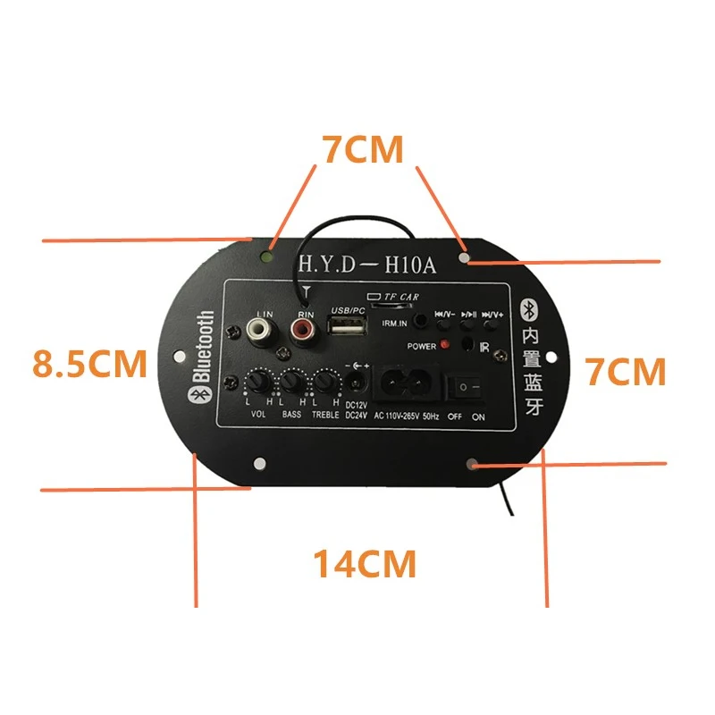 KYYSLB 30-120W 4-8ohm 220/12/24V Universal Gebaut-in Auto Bluetooth Power Verstärker bord Audio-Lautsprecher Verstärker