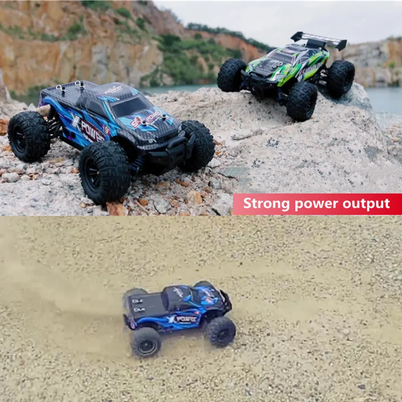 60KM/H Racing Off-Road All Terrain Four-Wheel Drive Remote Control Car 1:10 Big Feet Big Power Anti-skid RC Car Adult Kids Toy