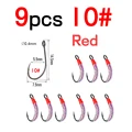 9 piezas rojas talla 10