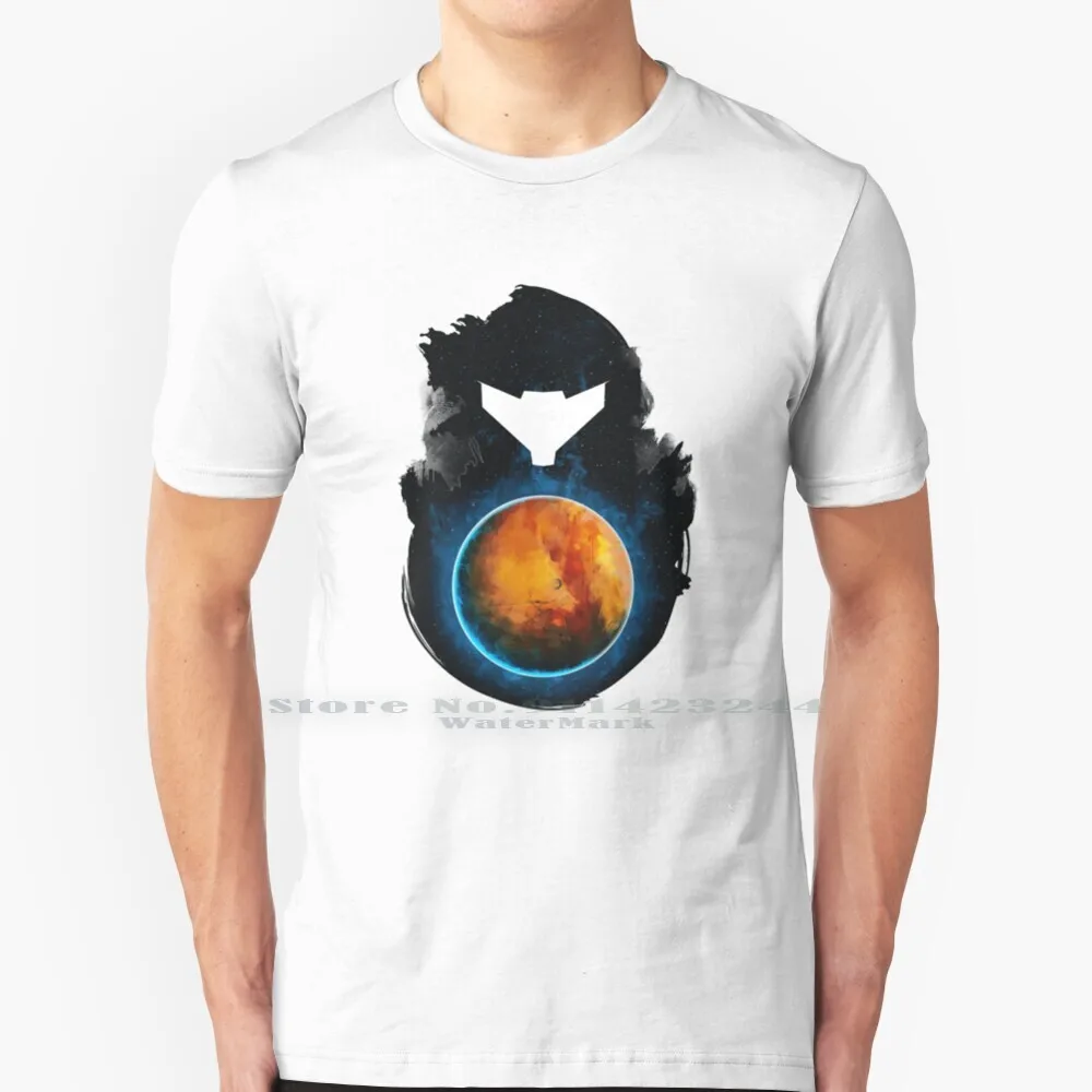 Prime T เสื้อผ้าฝ้าย100% Metroid Prime Gaming Sci Fi Space Minimalist วิดีโอเกม Gamecube Samus Aran Ridley Creative