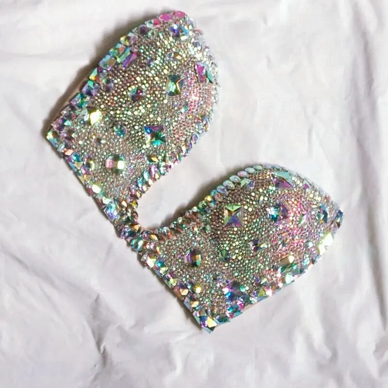 

2020 venus vacation rhinestone bikini top swimwear sexy bathing suit diamond bling stones beachwear