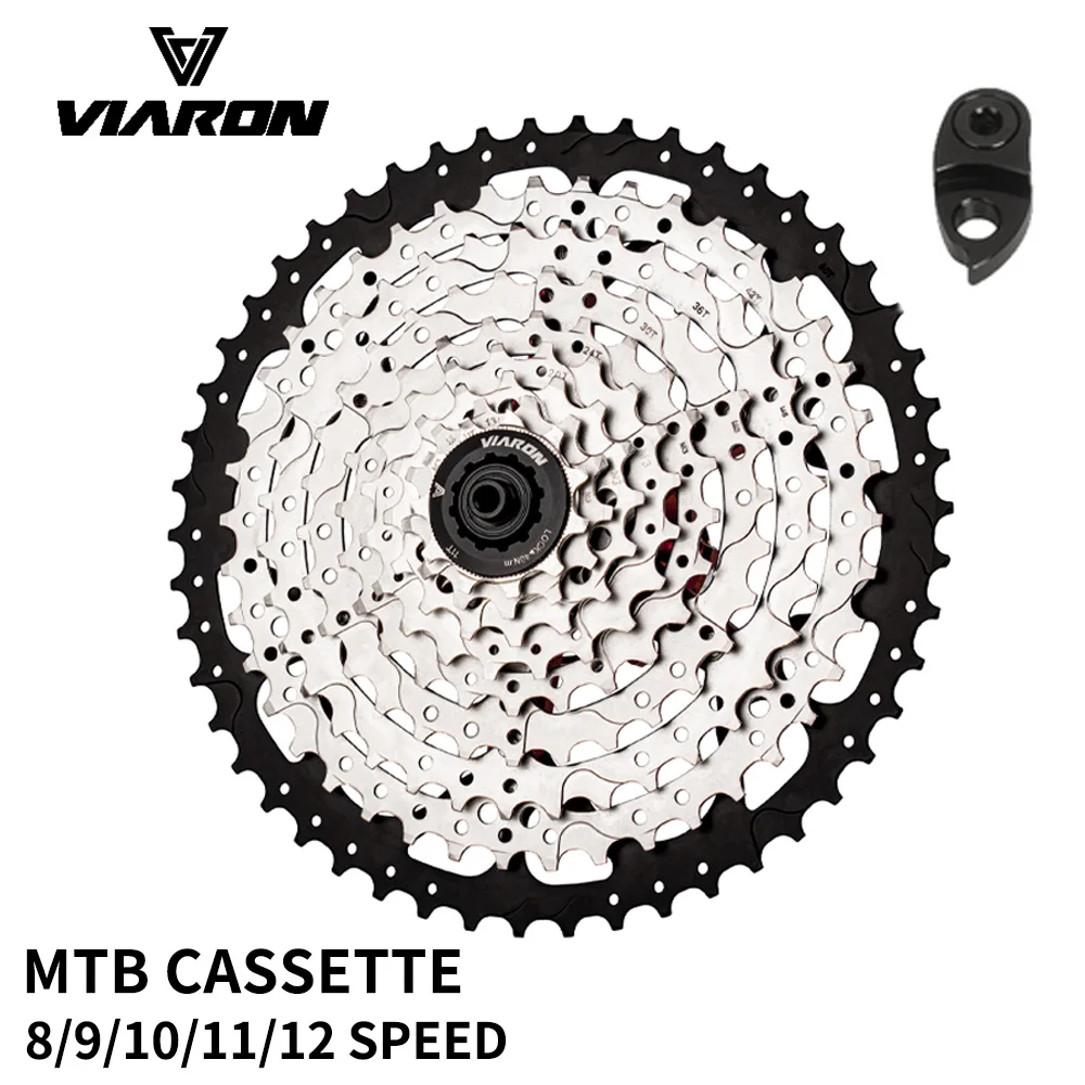 MTB Cassette 40T 42T 46T 50T 52T Cassette Sprocket Aluminum Alloy Bicycle Bracket Sprocket 8/9/910/11/12Speed Bike Parts Viaron