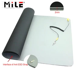 710x500x2mm Anti-Static ESD Mat+Ground Wire+ESD Wrist For Mobile Phone Computer Sensitive Electronics Repair Blanket Work Pad