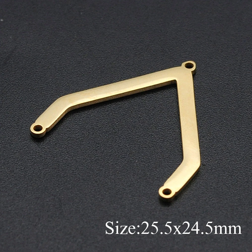 10pcs/lot 316 Stainless Steel Different Geometric DIY Earring Connectors Findings Charm Pendant Wholesale  OEM Order Accepted
