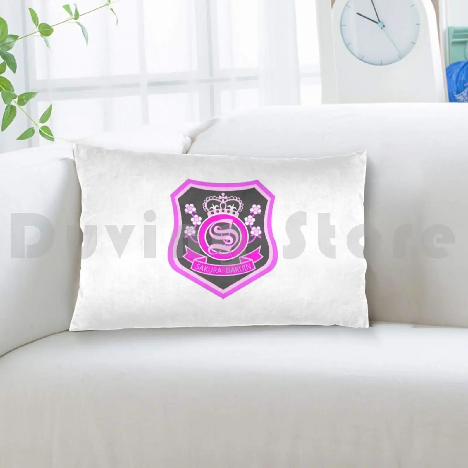 ساكورا غاكوين Logopillow Case Sakura Gakuin Jpop أكاديمية زهر الكرز شعار المدرسة اليابان اليابانية