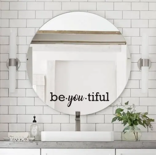 Nordic Style Phrase Quotes Vinyl Wall Sticker Italian Sentence Stickers For House Decoration Bedroom Decor Mirror Decals