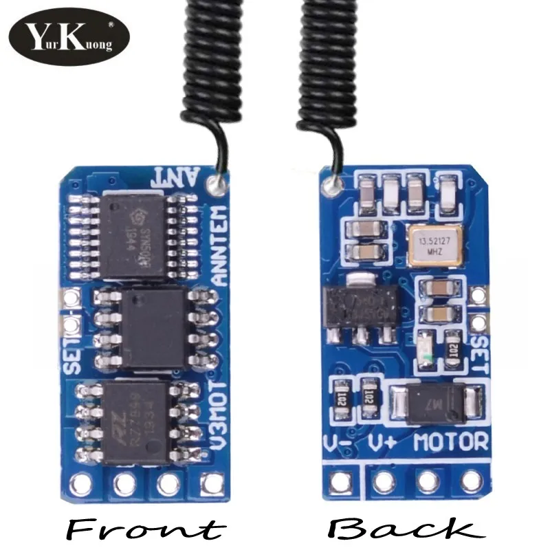 Up Down Stop Mini Motor Remote Switch DC 3.3V 3.7V 4.2V 5V 6V 7.4V 9V 12V Motor Forwards Reverse Wireless Switches Controller433