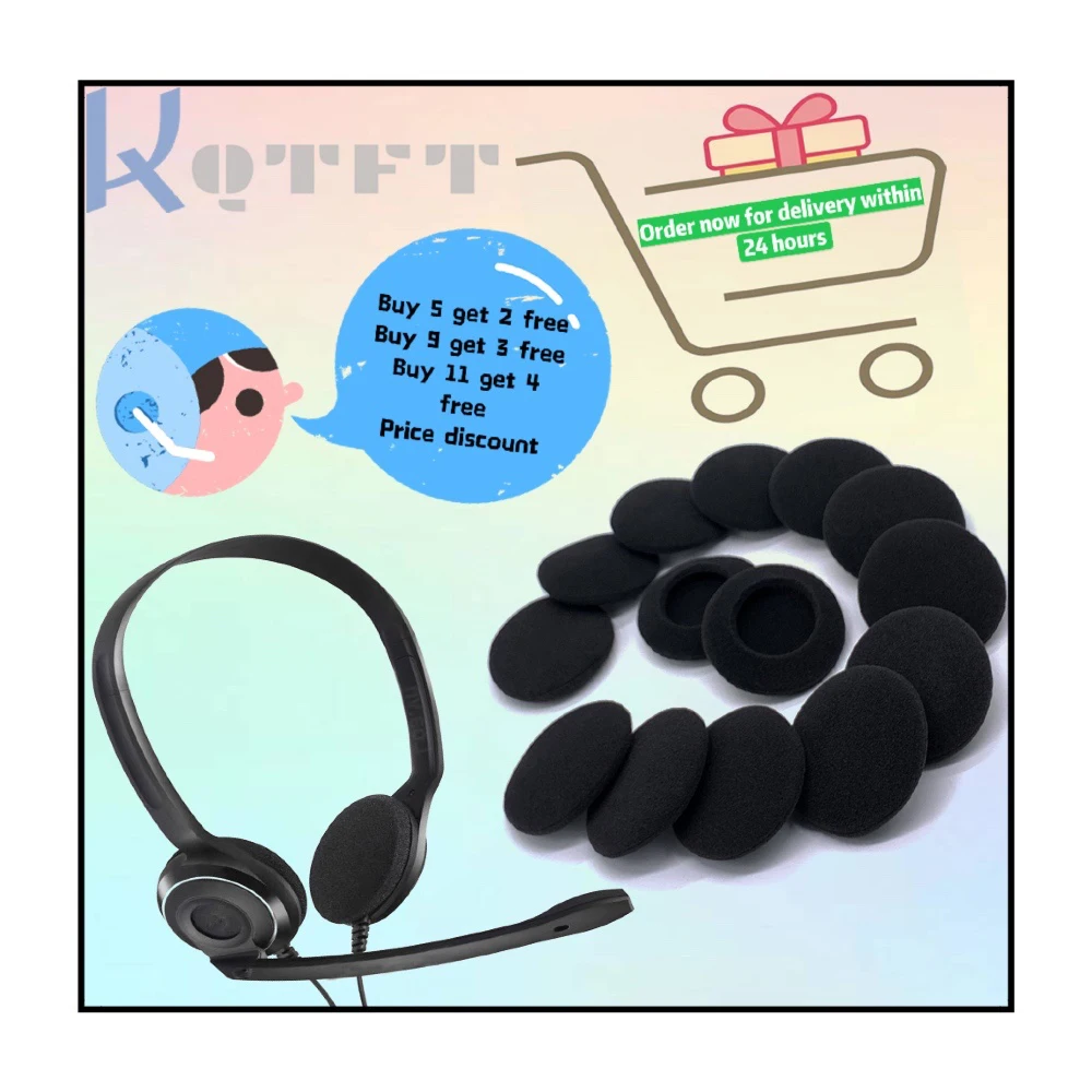 

Амбушюры, губка для наушников Plantronics Audio 478, гарнитура USB, хлопковые амбушюры, насадки, подушки, запасные части