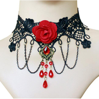 Cosplay medieval retro gothic lolit queen princess  Necklace Court Necklace Halloween Costume