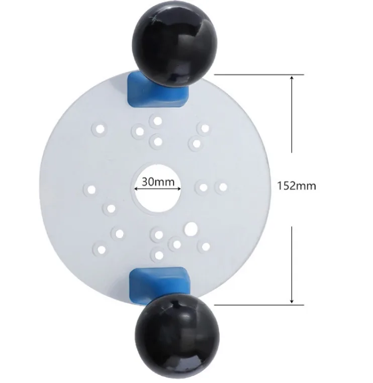 Woodworking milling, engraving, slotting and trimming machine, double handle palm trimming manual positioning plate