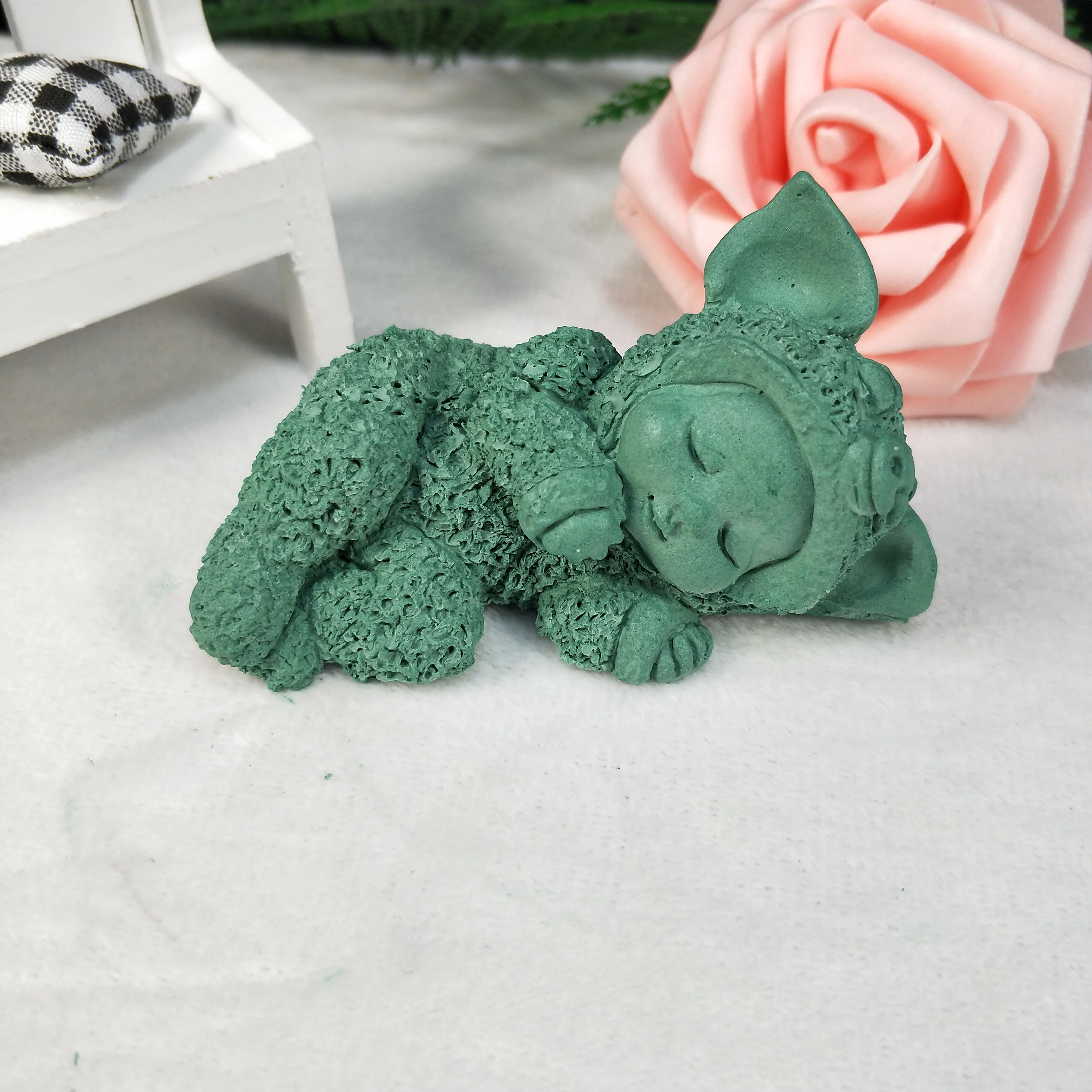 PRZY 3D Pajamas Baby Soap Molds Angel Mold Silicone Gypsum Chocolate Candle Candy Child Mold Cake Tools Clay Resin Moulds