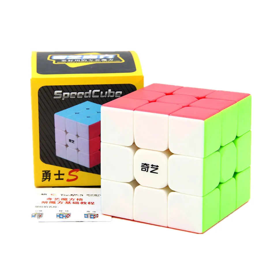 

qiyi warrior s Magic Cube Colorful stickerless speed 3x3 cube antistress 3x3x3 Learning&Educational Puzzle Cubes Toys