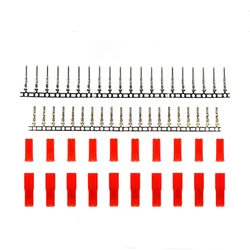 5/10 Pairs 2.54mm JST 2 Pin Female Male Red Plug Housing Crimp Pin Terminal Connector for  Light Duty RC Motor & Battery ESC