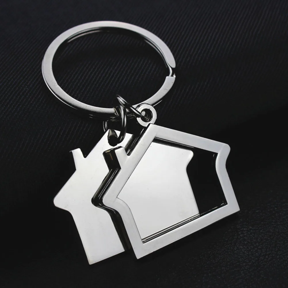 Modern House Home Keychain Key Chain Keyring  Cabin Small House Hanging Pendant Keyring Key Holder Keychain Bag Purse Decor New