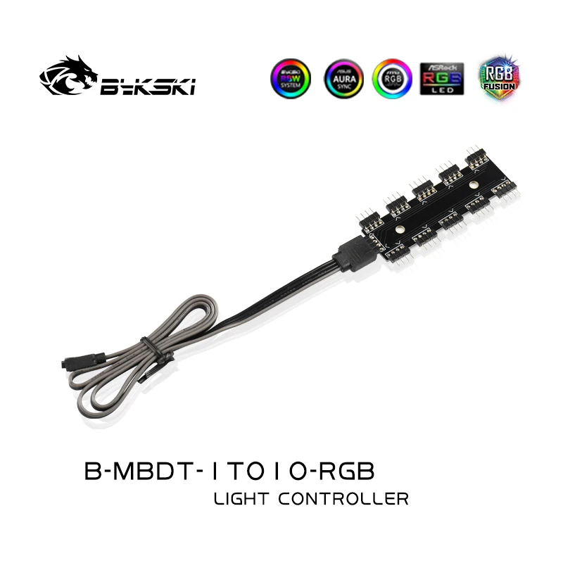 Bykski Rgb/A-RGB Hub/Rgb Header Verlengen 1 Om 10/Voor 4pin 12V Rgb/3PIN 5V Led Strip/Rgb Adapter