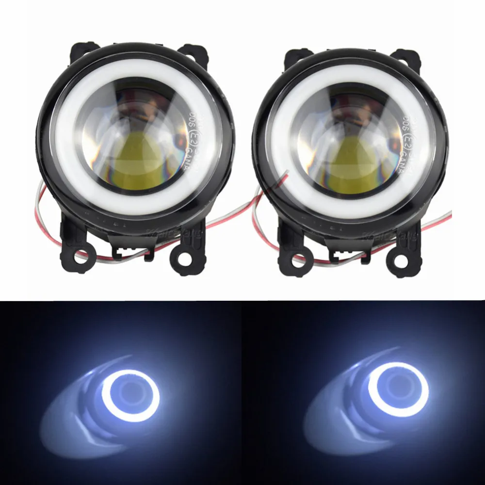 Angel Eyes Fog Lamp Assembly Super Bright Fog Light For Jaguar S-Type X-TYPE XK 1999-2013