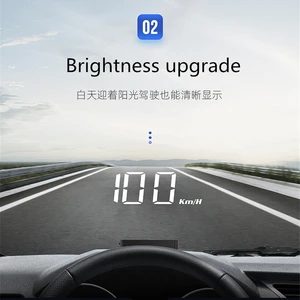 HUD-Voltmeter-Automobil-OBD2, Tachometer und Geschwindigkeitsprojektor für Windschutzscheibe, KMH/Meile Wasser, Temperaturtemperatur 10 Hauptverkaufsmeilen -Leuchtturm für Corsa - №1