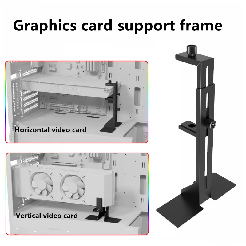 

Multifunctional graphics card bracket All metal support frame Computer case companion bracket Support horizontal and vertical