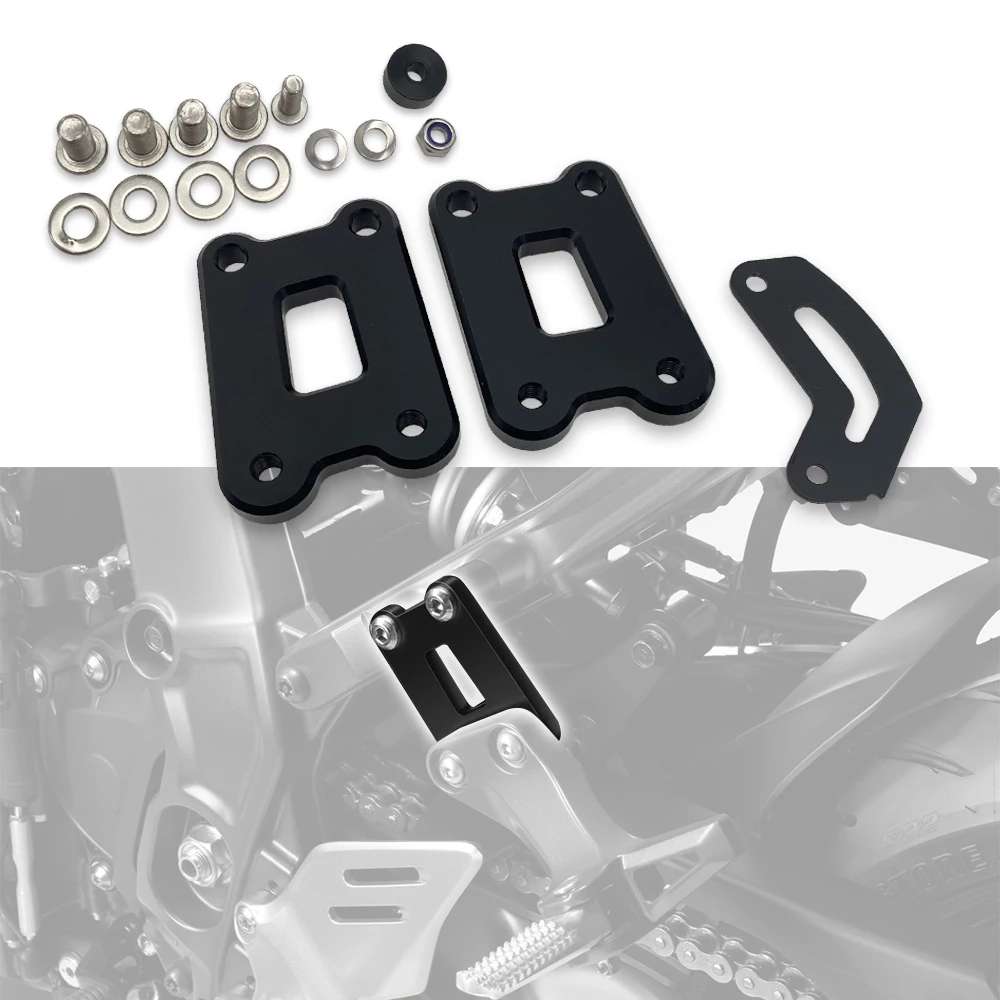 

MT09 FZ09 Motorcycle Rear Pedal Lowering Kit Passenger Footrests Supports Foot Rest For Yamaha FZ MT 09 MT-09 Motor Accessories