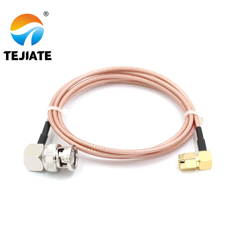 1PCS TEJIATE Adapter Cable BNC To SMA Type BNC-JW Convert SMA-JW 8-90CM 1M 1.5M 2M Length Connector RG316 Wire