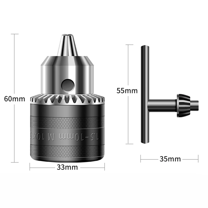 Convert angle grinder to electric drill chuck adapter, drill tool accessories, for angle grinder M10