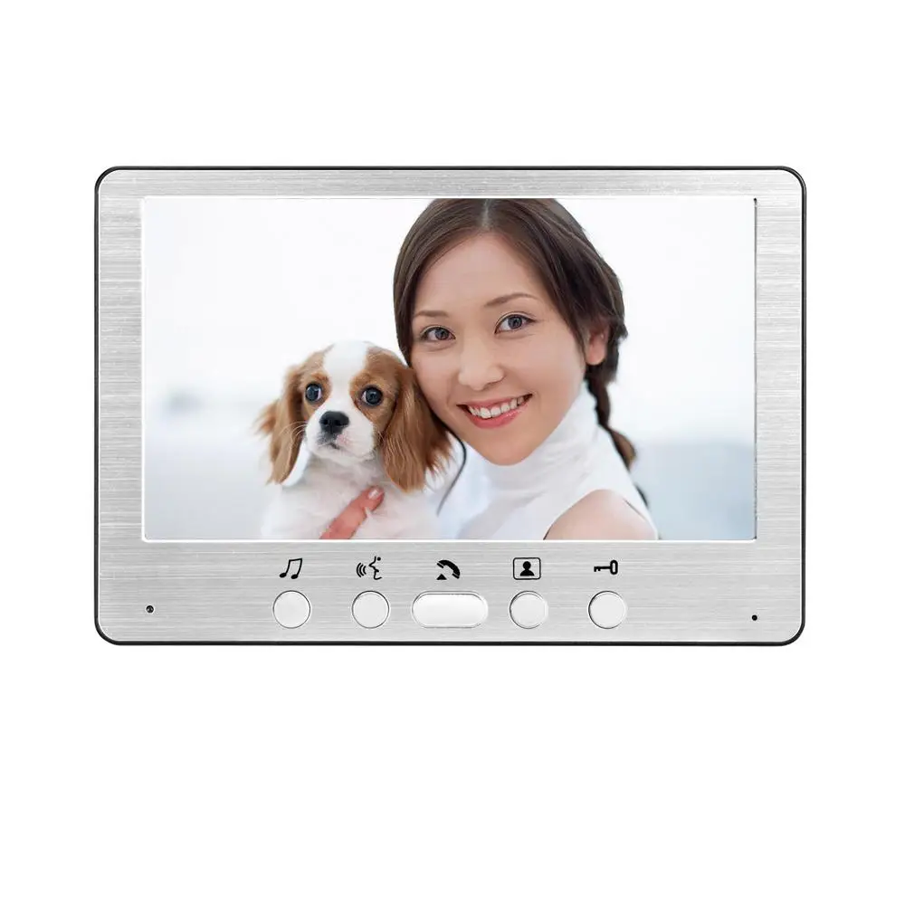 SYSD 7 inch Color Monitor Video Intercom Home Video Door Phone IP55 Waterproof with RFID Unlock Camera