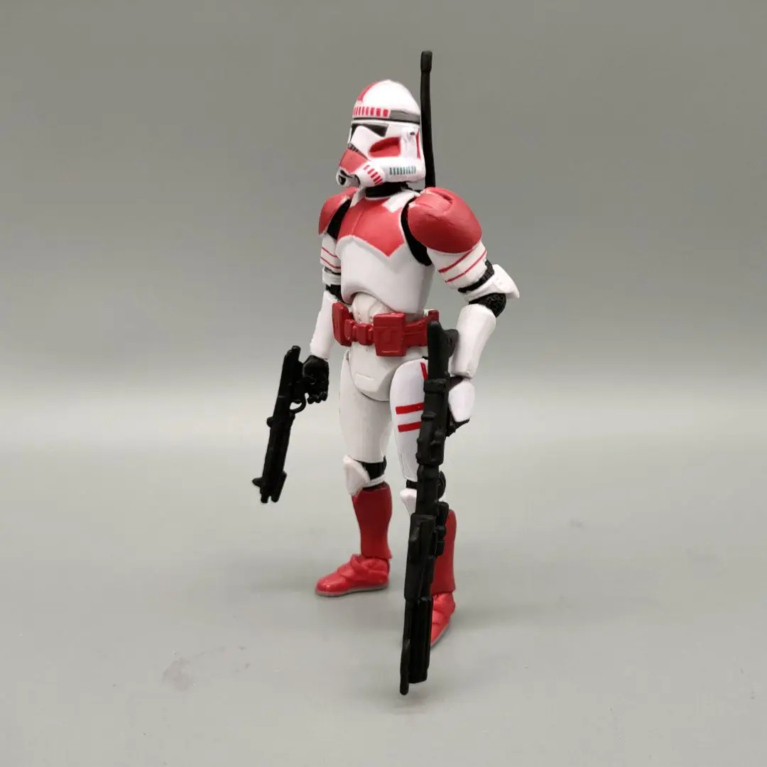 Star Wars Legacy Collection Shocker Trooper Clone Trooper rojo blanco 3,75 "figura de acción suelta