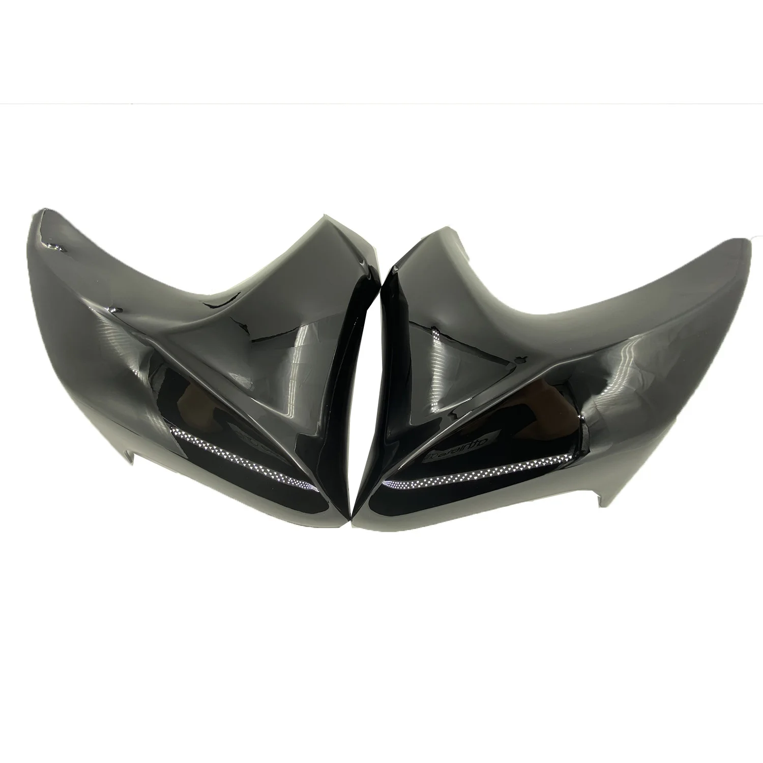 Glossy Black Right&Left Side Radiator Cover Panel Fairing Cowling For KAWASAKI ER6N ER-6N 2012-2016 2015