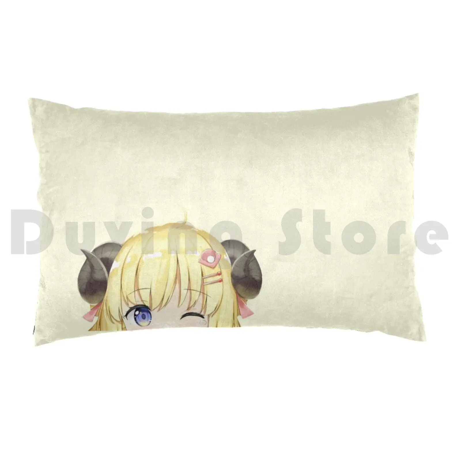 Watame Peeking Anime Tsunomaki Hololive Sheep Girl PeekerPillow case Popstar Idol Tsunomaki Watame Amelia