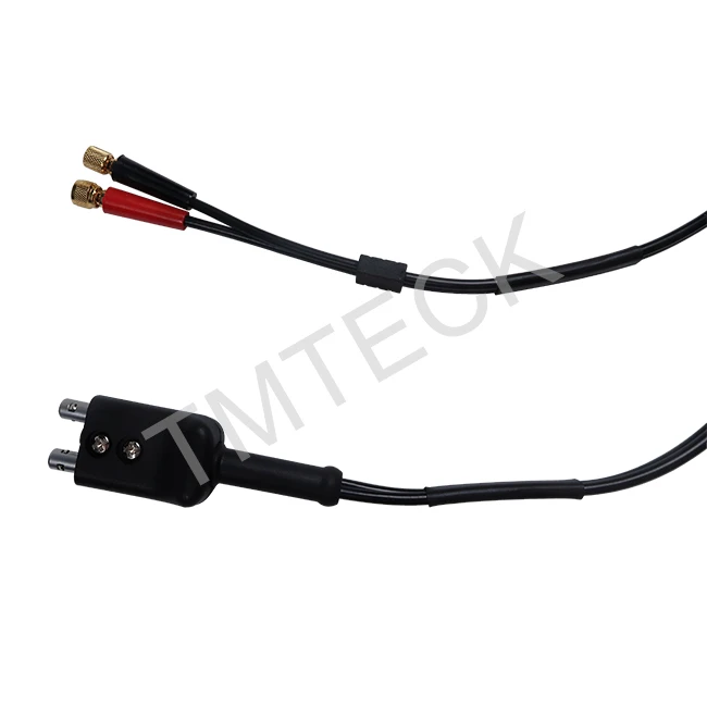 KBA532 Cable,compatible with style LEMO 00 Plug to Microdot one big and one small  Krautkramer