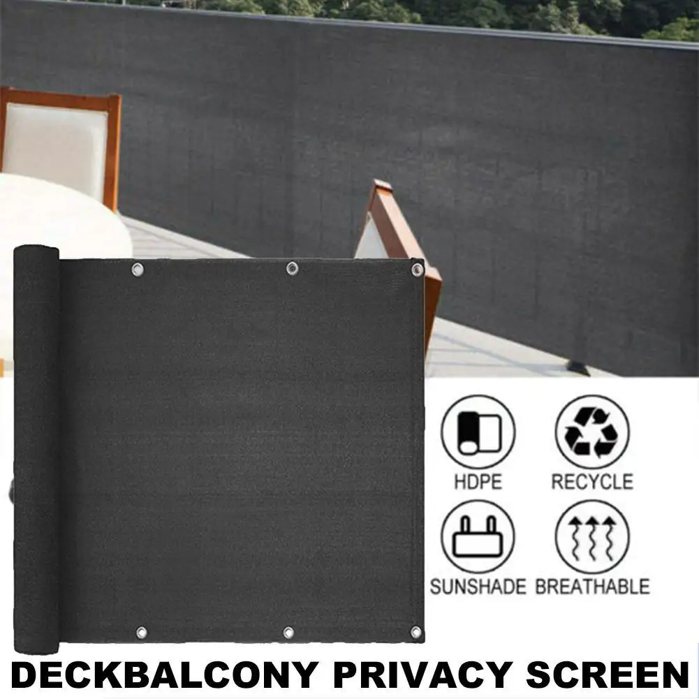 90x200cm Sunshade Net Garden Shade Swimming Pool Balcony Fence Patio Privacy Protective Screen Waterproof Breathable Outdoor