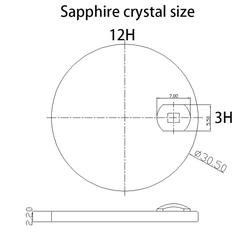 Sapphire Crystal Glass 30.5mm x 2.2mm High Quality Watch Replacement Part Submariner 40mm Case Accessories Repair Tools & Kits