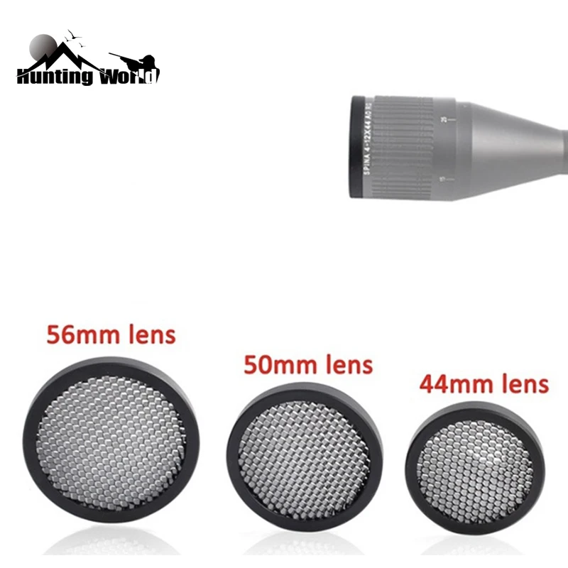 

Anti-Reflection Sunshade Rifle Scope Killflash Mesh Protective Cover Cap Protector 44MM/50MM/56MM for Hunting Riflescope Optical