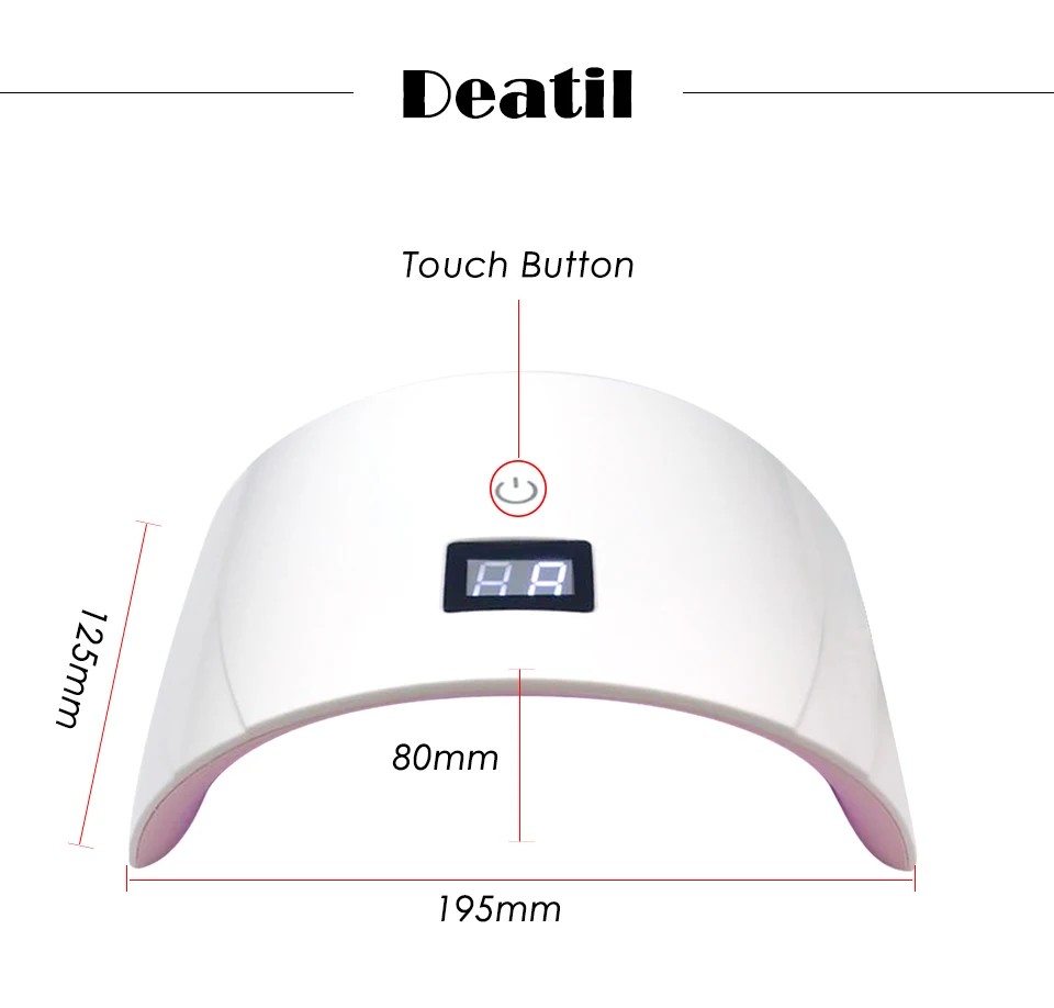 Arte Clavo 36W LED/UV 30s 60s Timer Nail Lamp Infrared Sensing US/EU/UK Plug Gel Nail Polish Dryer Manicure Nail Art Tools