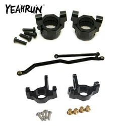 Axial Wraith 90018 90020용 YEAHRUN 메탈 프론트 C-베이스 너클 스티어링 링키지 900311 /10 RC 크롤러 자동차 업그레이드 부품