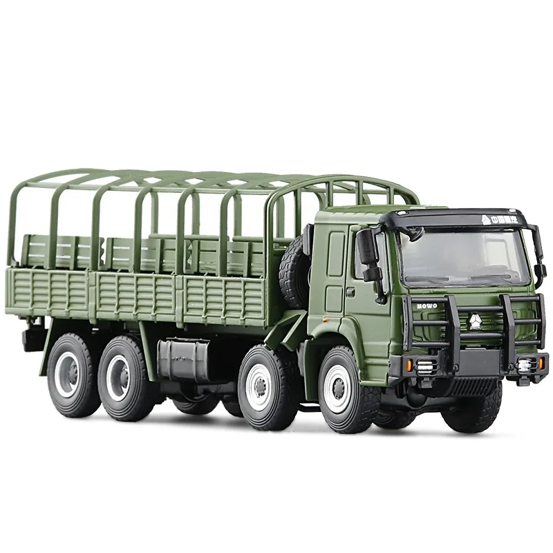 High quality 1:64 alloy military transport truck model,high simulation truck dump truck toy,wholesale and retail