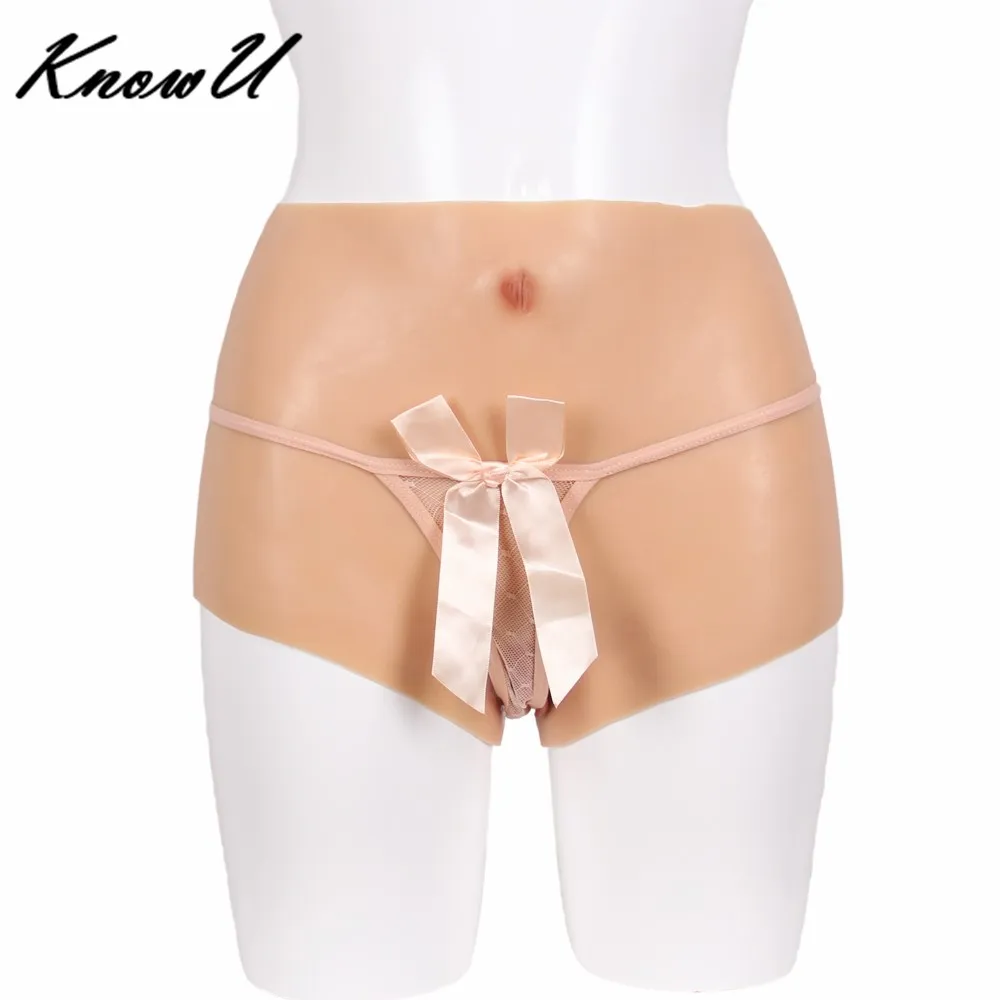 KnowU Large Size Fake Buttocks Cosplay Crossdresser Transgender Vagina Silicone Underwear  Drag queen накладная грудь shemale