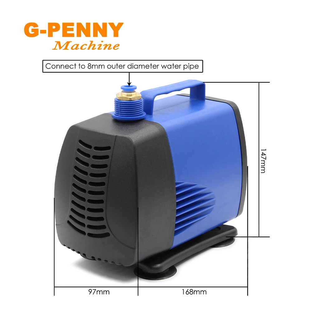 Pompa wodna 220V 150W maksymalna głowica 5m maksymalny przepływ 5000L/H wielofunkcyjna pompa głębinowa częstotliwość 50Hz rozmiar wylotu 6/4mm