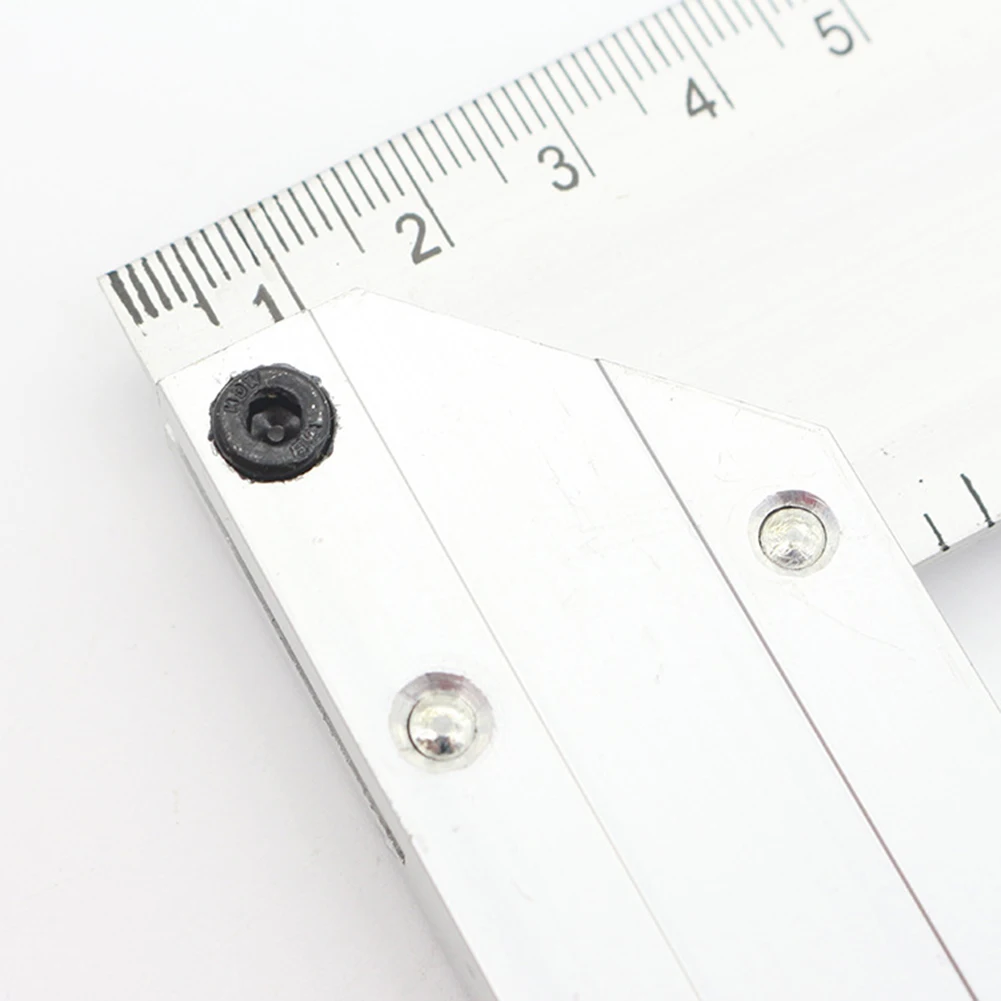 200mm 250mm 300mm Ruler Aluminum Alloy 90 Degree Right Angle Measuring Ruler Protractor Gauges