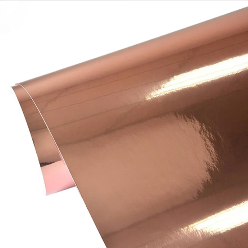 Metal Rose Gold Self Adhesive Craft Vinyl Making Sign Pattern Works with Cut Outdoor Decal Glass Window Decor DIY Gift
