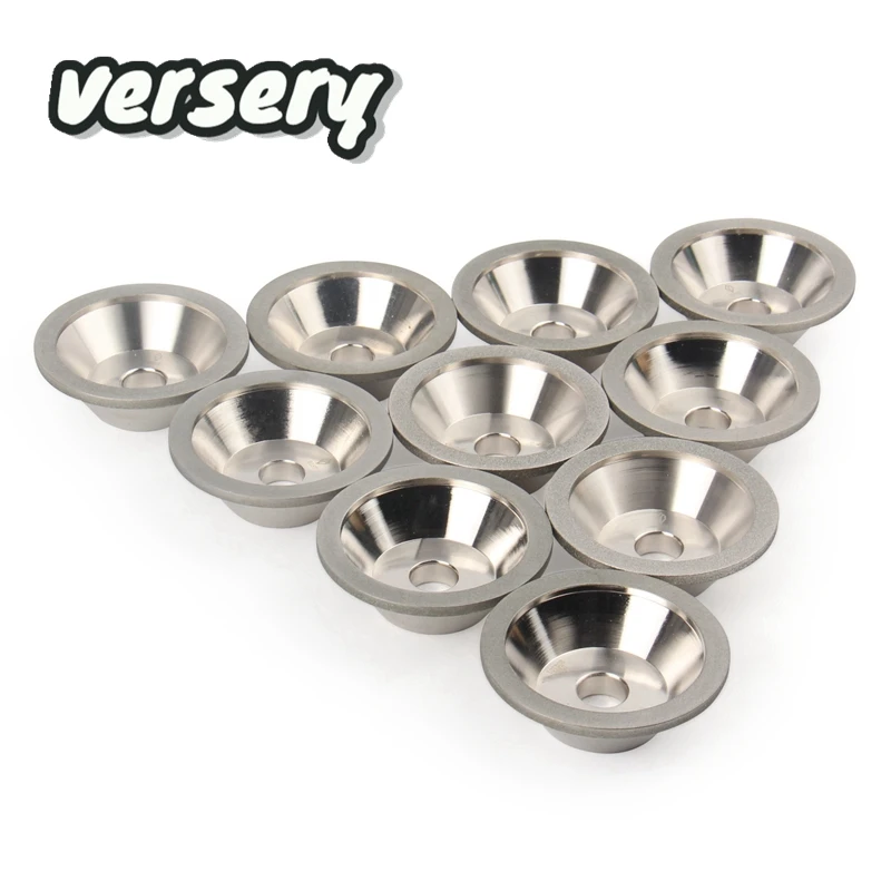 Versery 1PC 80-600 Mesh Diamond CBN Grinding Wheel Cup Cutter DIsc For Milling Cutter Tungsten Carbide Sharpener Accessory